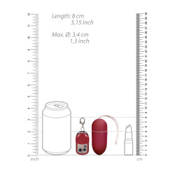 Shots Toys Oeuf vibrant sans fil Splash 8 x 3.4 cm Rouge